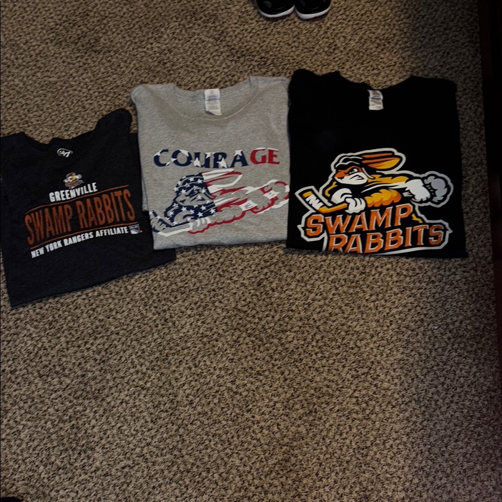 Mens ECHL Greenville Swamp Rabbits tshirts XXL